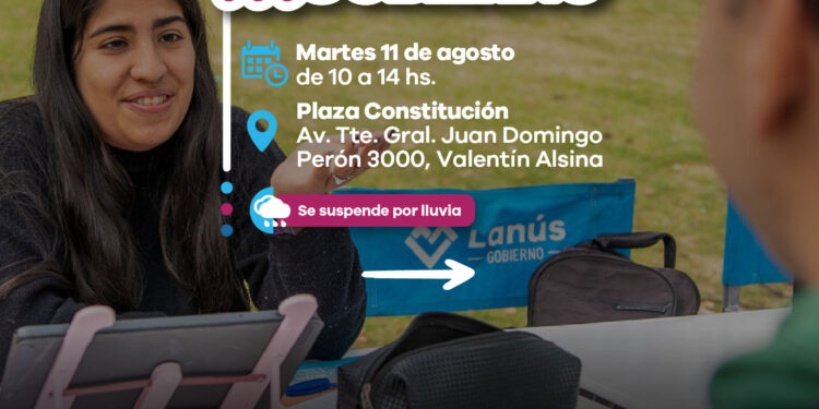 LANÚS GOBIERNO REALIZARÁ UNA NUEVA EDICIÓN DEL OPERATIVO “LANÚS TU GOBIERNO” EN VALENTÍN ALSINA