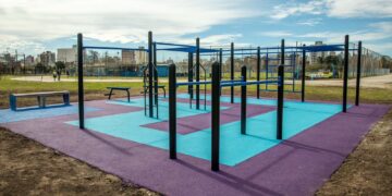LANÚS GOBIERNO INAUGURÓ EL NUEVO CENTRO DE CALISTENIA DEL PARQUE CENTRAL LAS COLONIAS