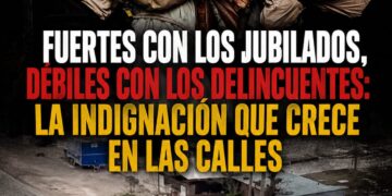 FUERTES CON LOS JUBILADOS, DÉBILES CON LOS DELINCUENTES: LA INDIGNACIÓN QUE CRECE EN LAS CALLES