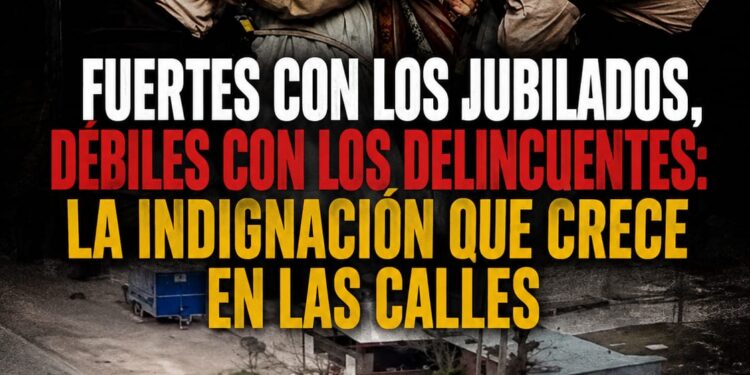 FUERTES CON LOS JUBILADOS, DÉBILES CON LOS DELINCUENTES: LA INDIGNACIÓN QUE CRECE EN LAS CALLES