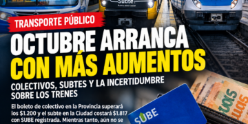 OCTUBRE LLEGA CON NUEVOS AUMENTOS Y MÁS PRESIÓN SOBRE LOS BOLSILLOS DE LOS ARGENTINOS