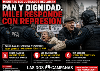 MIENTRAS LOS JUBILADOS RECLAMAN PAN Y DIGNIDAD, EL GOBIERNO RESPONDE CON REPRESIÓN