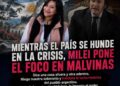 MIENTRAS EL PAÍS SE HUNDE EN LA CRISIS, MILEI PONE EL FOCO EN MALVINAS