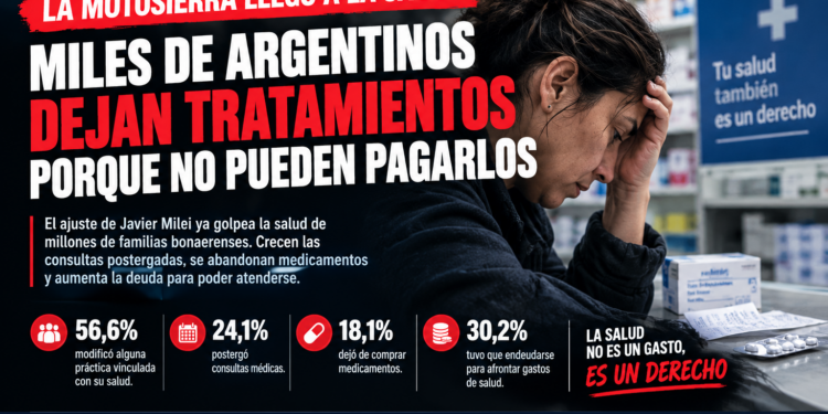 Ajuste y enfermedad: miles de bonaerenses dejan tratamientos porque no pueden pagarlos