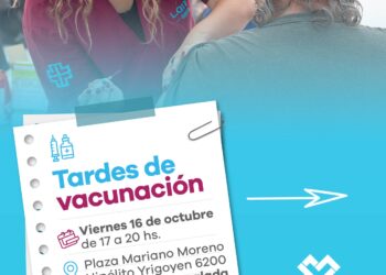 LANÚS GOBIERNO REALIZARÁ UNA NUEVA EDICIÓN DE “TARDES DE VACUNACIÓN”