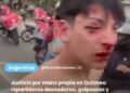 QUILMES: HARTOS DE LOS ROBOS, LOS REPARTIDORES REACCIONARON POR MANO PROPIA